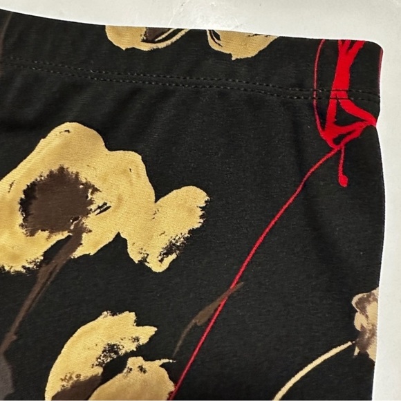 Vintage 90s BCBGMaxAzria Black Floral Maxi Skirt Women’s Size Large Spring Luxe - Picture 4 of 10